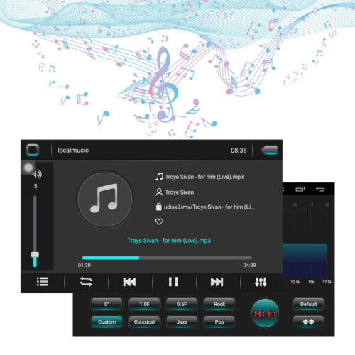 Autoradio 9/10.1" Android 13 Carplay GPS Navi WiFi BT 2+32GB Doppio 2Din - Foto 4 di 29