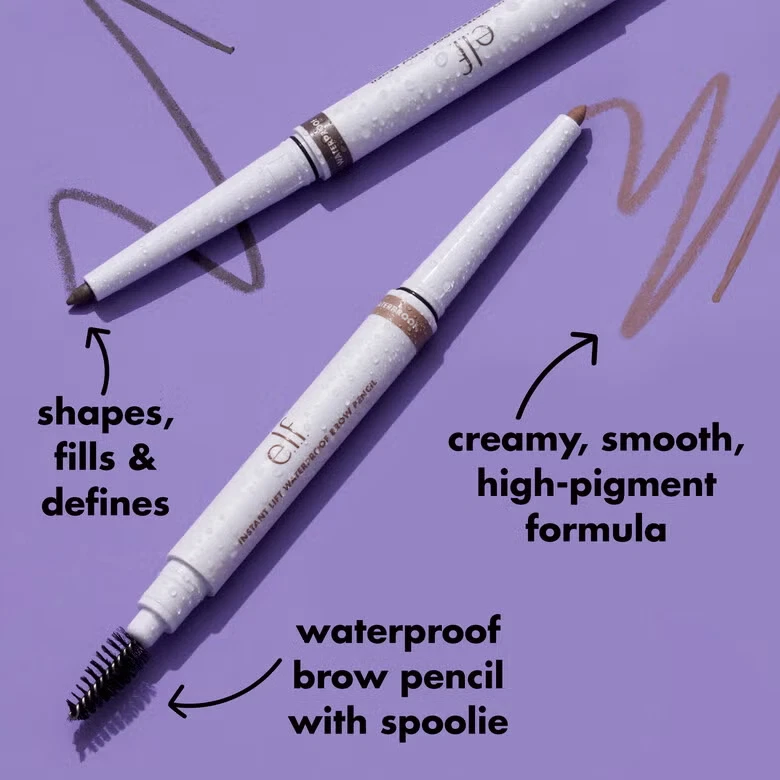 e.l.f Instant Lift Brow Pencil Waterproof Dual-Sided, Precise, Fine Tip, Shapes - Image 2 of 4