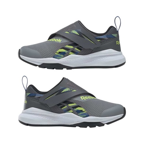 REEBOK HQ4014 EQUAL FIT YTH'S (Medium) Grey/Blk Synthetic/Textile Running Shoes - Picture 3 of 5