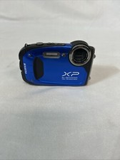 FUJIFILM Blue XP65 16MP 5X Optical Zoom Digital Camera With Charger Cord