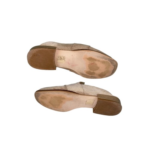 Free People Womens Sz 35 US 4.5 /5 Loafers Tan Nude At Ease Slide On Suede Mule - Picture 5 of 6