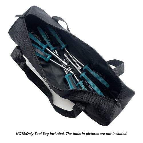 16inch Black Tool Bag with Zippers Multi Purpose Small volume for home practical - Picture 9 of 14