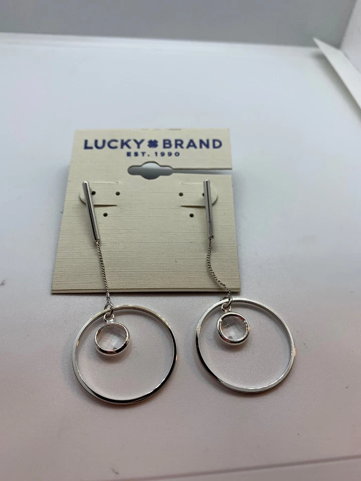 $25 LUCKY BRAND NAKAMOL CRISTAL PENDIENTE L1G Foto 2 de 3