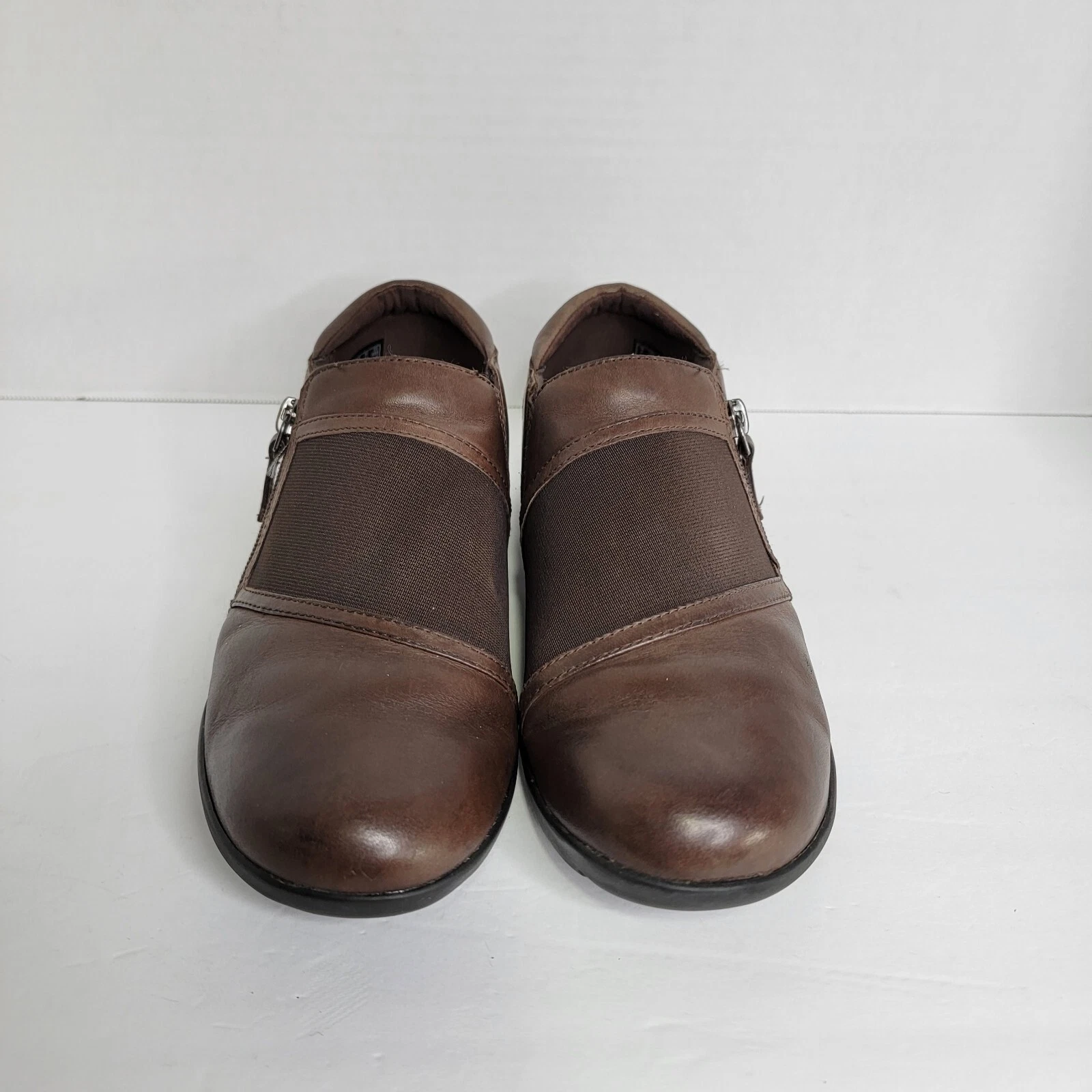 Mocassino Clarks Comfort Collections Medora Gale slip on zip marrone donna taglia 9 5