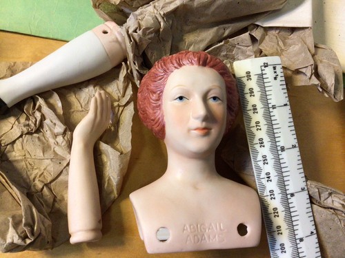 Yield House Doll Kit vintage 1980 Abigail Adams 3036175 bisque US 2nd pres wife