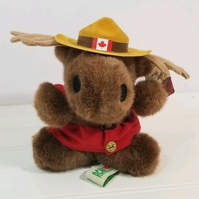 RCMP Stuffed Plush Moose MP Mounted Police Mascot Uniform Hat Canada Souvenir eBay
