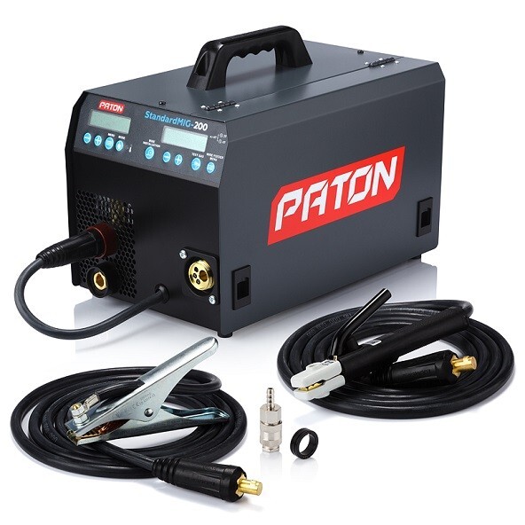 Paton Mig 200 Inverter Halbautomatische SchweißGeräT Mig/Mag/Mma/Wig Pulse 230V-image
