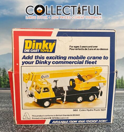DINKY TOYS #412 - BEDFORD AA VAN - YELLOW - 1978 UK - IN ORIGINAL BOX 🔥 - Picture 3 of 4