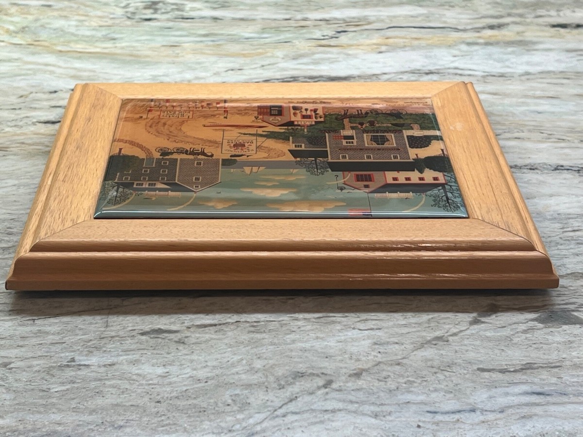 Charles Wysocki Georgina's Country Creations Framed Tile Art
