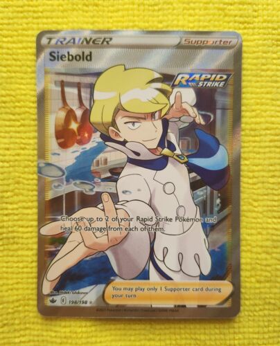 Siebold 198/198 - Chilling Reign - Ultra Rare Trainer - Pokémon TCG - Near Mint - Picture 1 of 2