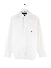 Nautica Two-Ply Shirt White S Mens