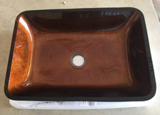 Vigo 22-1/2" Glass Bathroom Vessel Sink VG07047