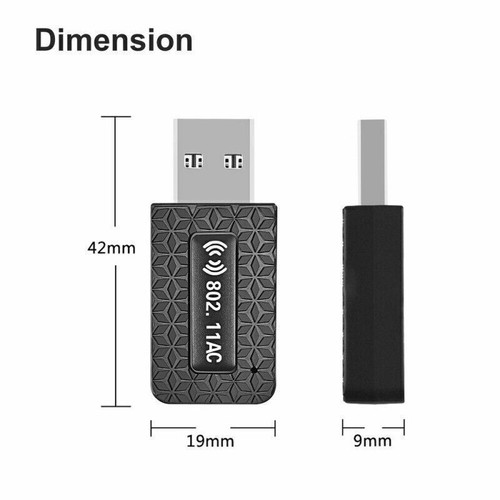 1300Mbps USB3.0 Wireless WiFi Adapter Dongle Dual Band 5G/2.4G Desktop Laptop PC - Picture 7 of 8
