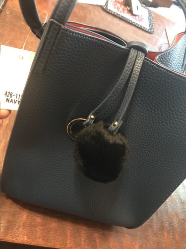 Bezaubernde quadratische Handtasche dunkelblau // BRANDNEU!! - Bild 2 von 7