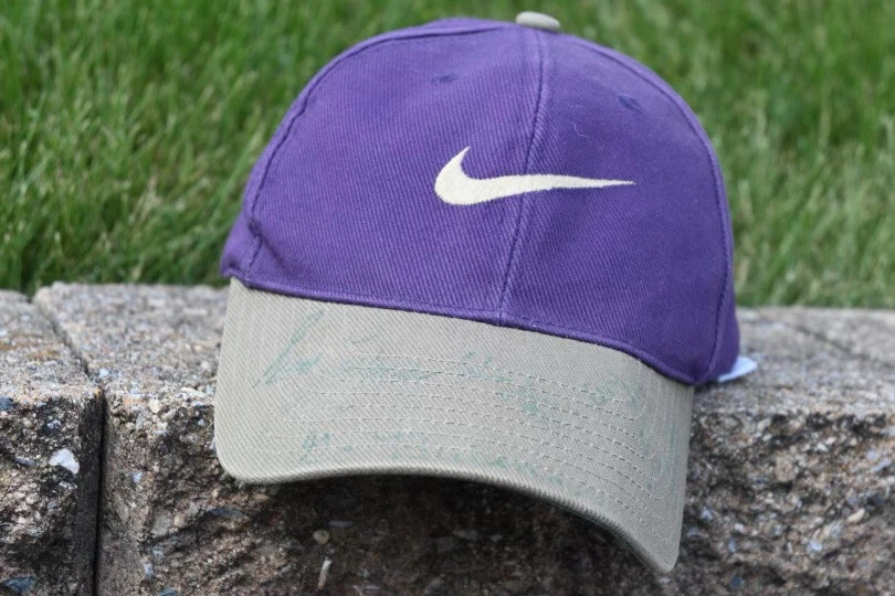 Nationaal lekken gebroken Vintage 90s purple Nike Hat | eBay