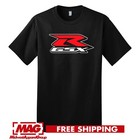Suzuki Gsx-R Black T-Shirt Sport Bike Hayabusa Motorcycle Moto Gsxr Shirt Tee