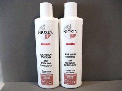 Nioxin 3 Scalp Therapy Conditioner Colored Hair Light Thinning 10.1 oz Lot of 2