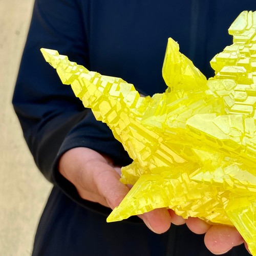 327G Rare yellow sulfur crystal quartz crystal mineral specimen - 第 5/13 張圖片