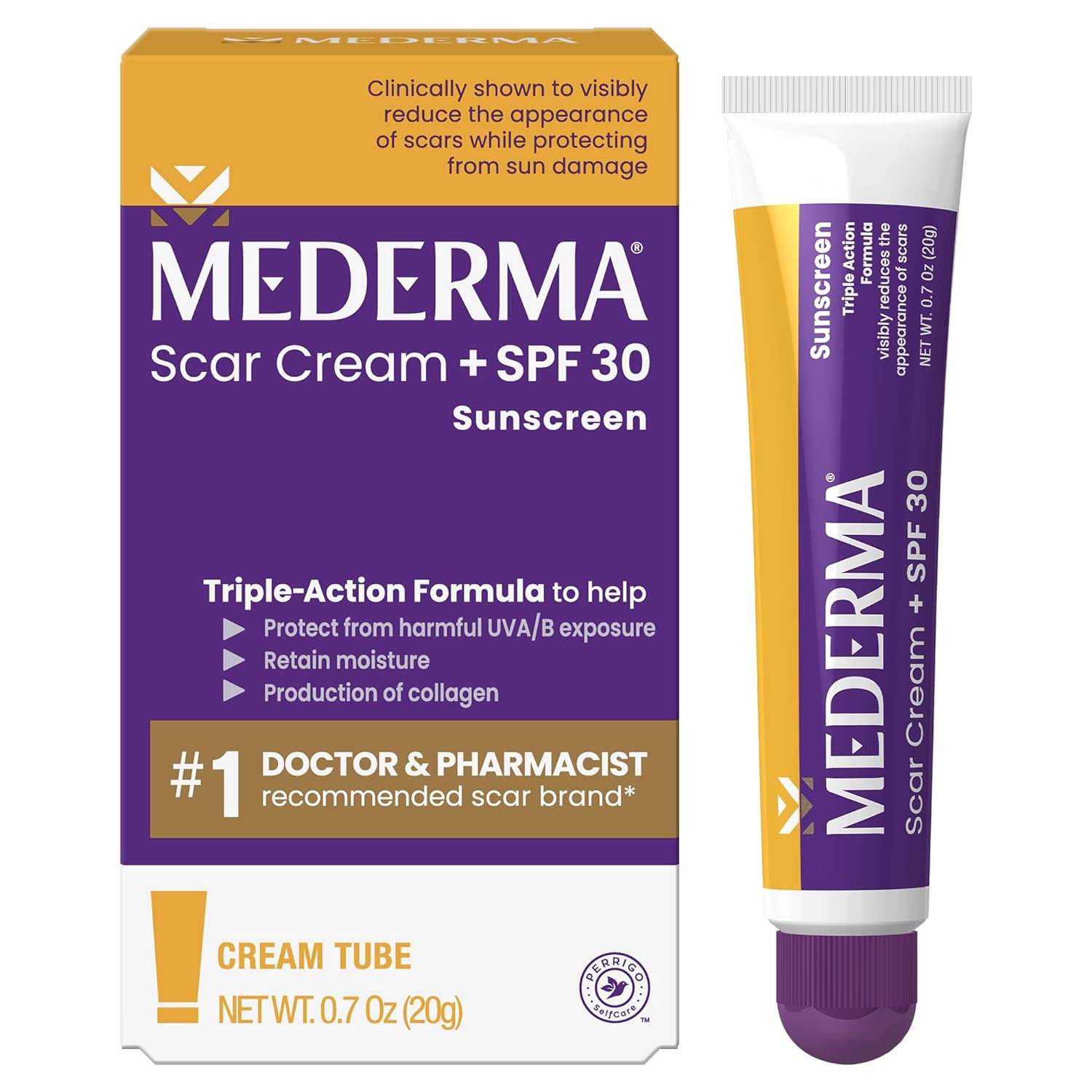 Crema para cicatrices plus FPS 30, protector solar, protege del daño solar, reduce la apariencia