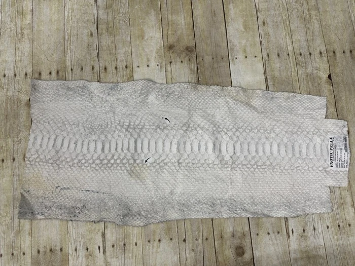 XXL ANCHO Natural Azul Centro Cuero Pitón Genuino Piel Real Piel de Serpiente 189 Foto 3 de 4