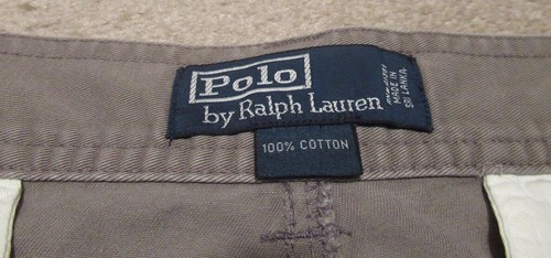 Polo vintage Ralph Lauren Cargo da uomo verde oliva taglia 32 classico chino - Foto 5 di 10