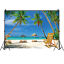 thumbnail 12  - Summer Tropical Beach Backdrop Palm Trees Photo Background Party Banner Decor