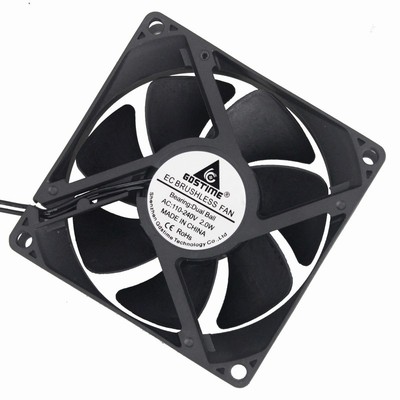 110V 120V 220V 240V Ball 80mm 80x80x25mm Computer Cooling Fan With Grill Screws