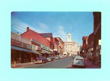 Center Street, Bath, Maine Vintage Postcard - Tichnor Bros.
