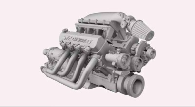 #ad #ad 1 25 3D Resin Chevy 572 COPO Engine W Transmission Scale Model Kit Parts $17.00