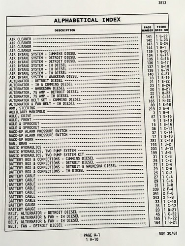 Galion T500C Motor Grader Parts Operators Manual Set Owners Catalog 07995-10739 - Picture 7 of 20