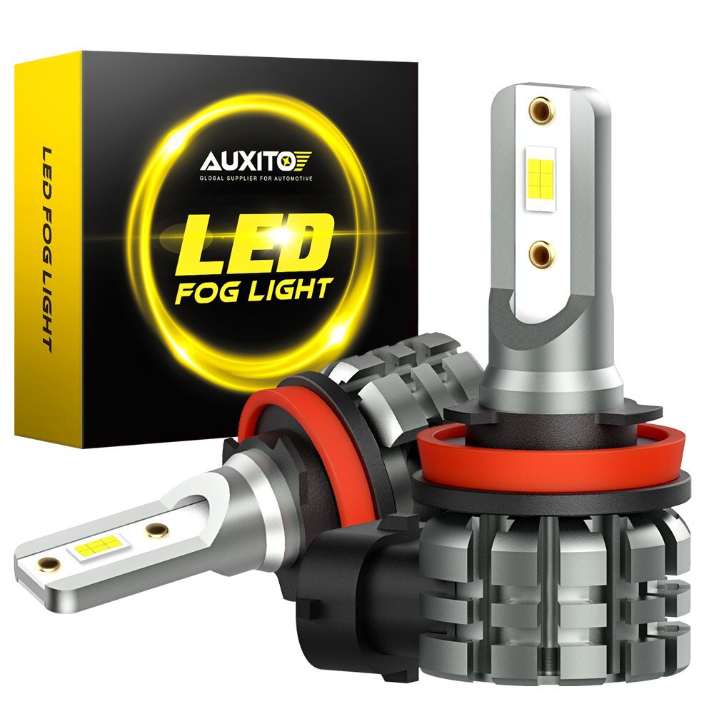 Auxito H11 H8 LED Fog Lights 6000K White Super Bright DRL High Power