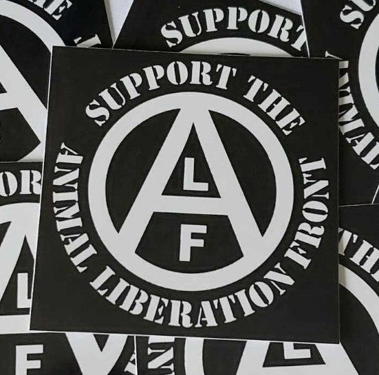 10 x ALF Button klassisches Motiv Animal Liberation Front