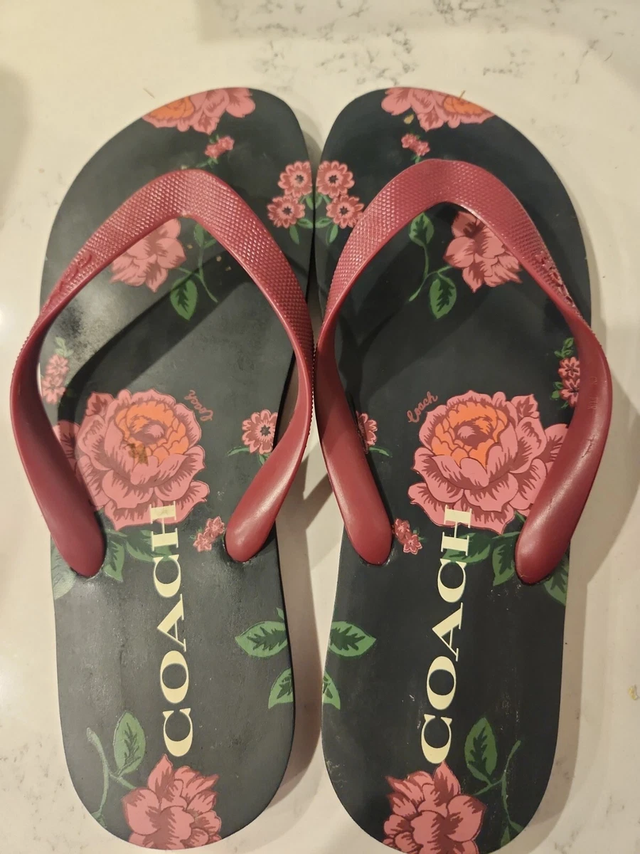 Coach floral sandals sale
