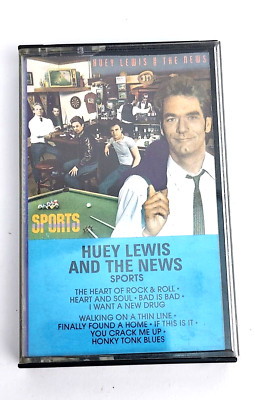 Huey Lewis and The News Sports audio cassette tape