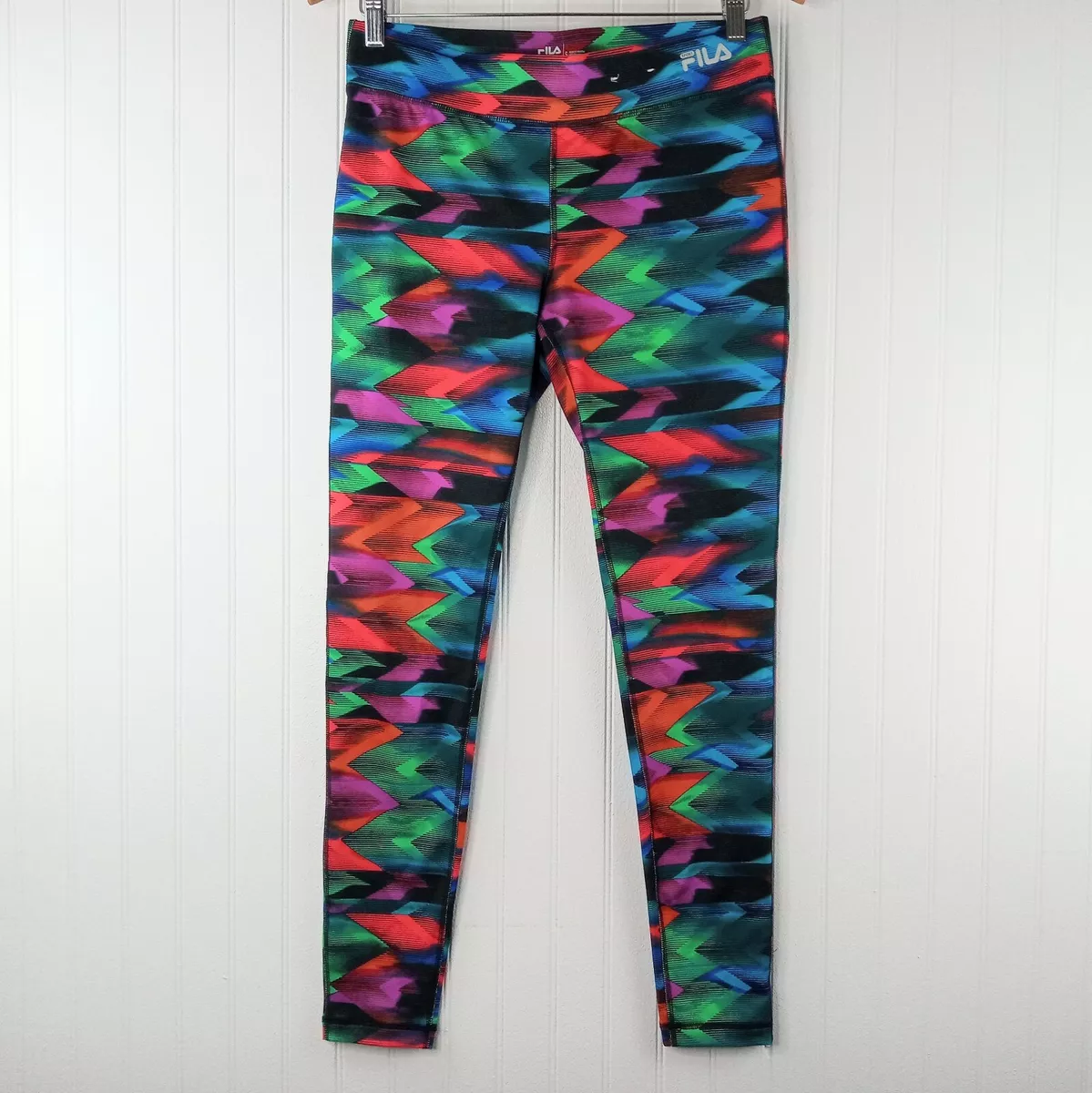 FILA Sport Running Leggings Vibrant Colors Size Small Athleisure