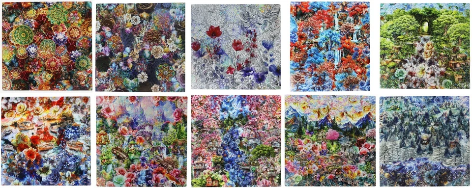 Sensational Sticker Collage Original Print Artwork Local CT Artist Tirzah Finley