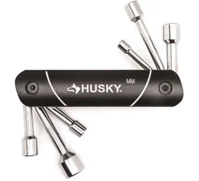 Husky HFNDMM6PC Husky Folding Nut Driver Set MM Assorted Colors