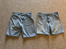 2 Lot Vintage Faded Glory Jean USA Made Shorts Men's size 40