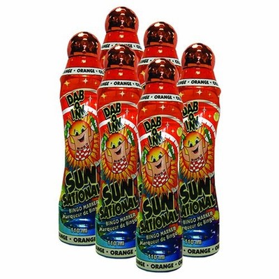 Sunsational Six Pack 4oz Orange Bingo Dauber