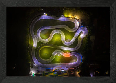 Kartbahn Varna gerahmtes Wandbild Poster Leinwanddruck Bild