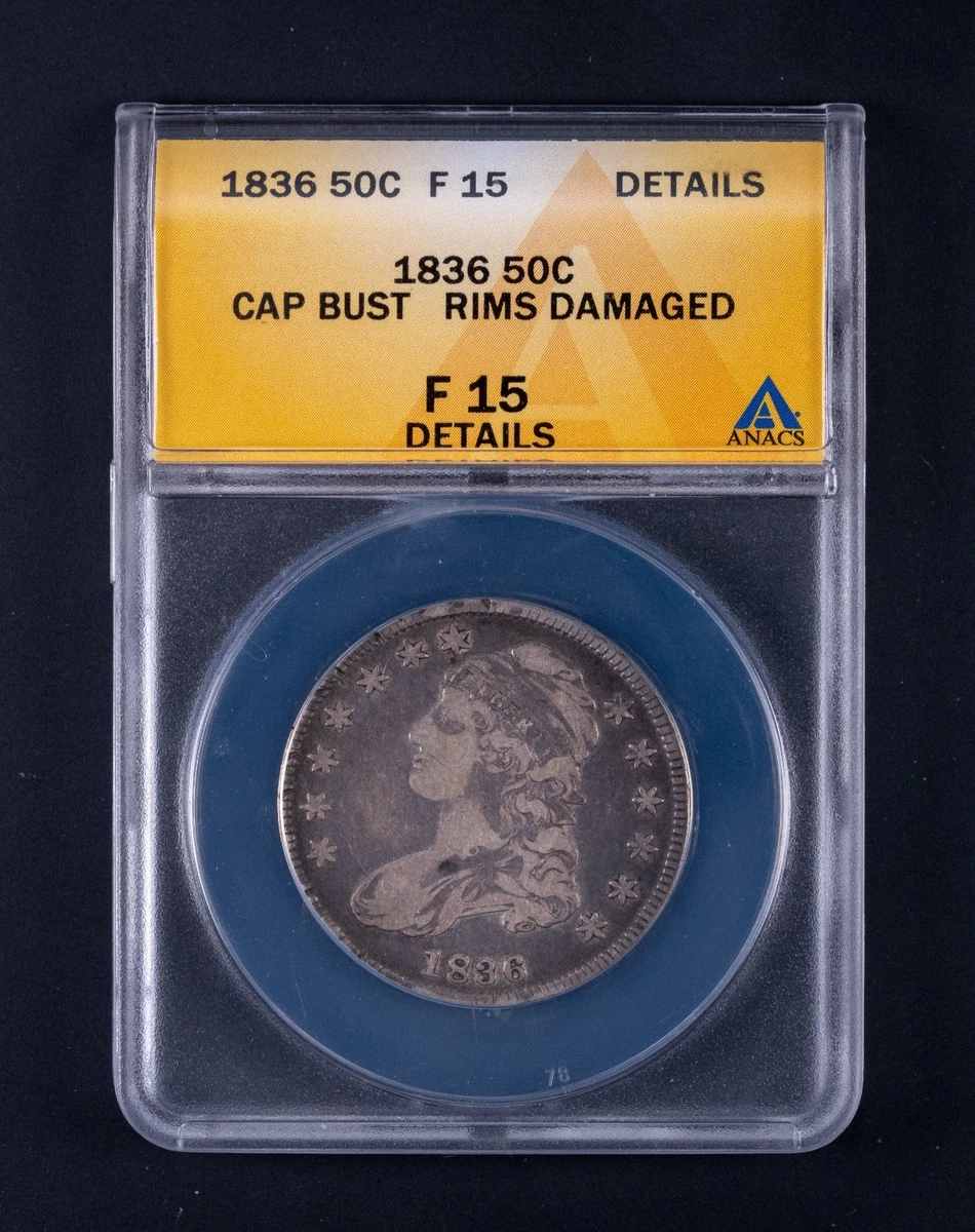 ANACS 1836 Year US Early Half Dollar Coins (1794-1839) for sale | eBay