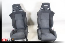 08-15 Mitsubishi Lancer Evolution Evo X Recaro Front Suede Cloth Seats 73