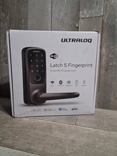 Cerradura inteligente ULTRALOQ Latch 5 WiFi incorporada cerradura de puerta inteligente con huellas dactilares biométrica