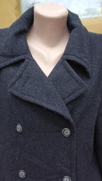 Women Mari Philippe Coat Grey Wool 38 / M / 46