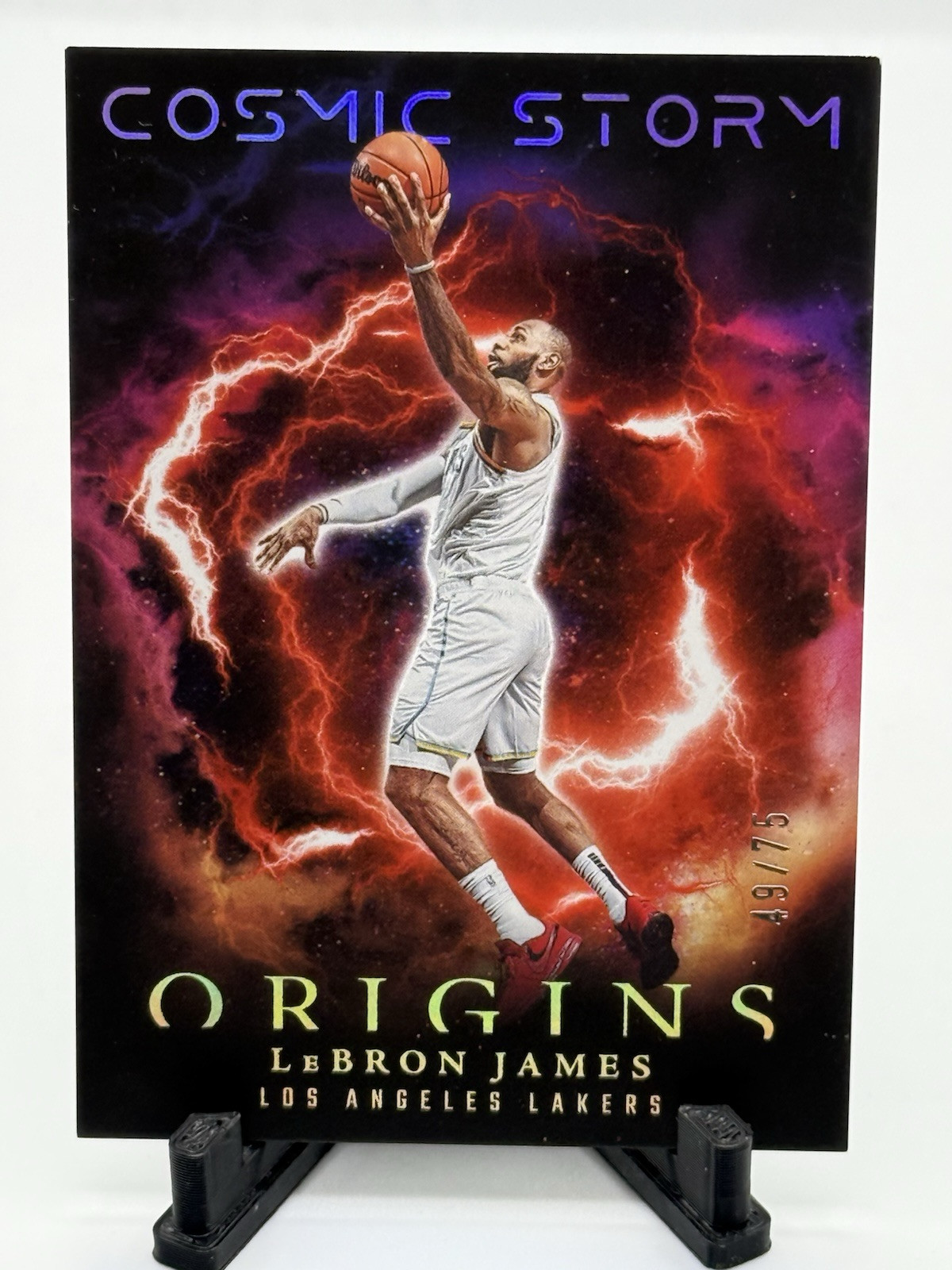 2023 Origins Cosmic Storm Red /75 Lebron James Case Hit SSP