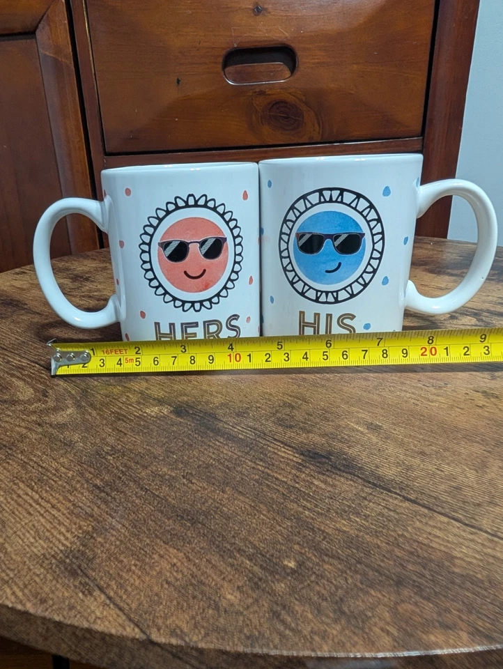 Juego de 2 tazas His and Hers Soleil de American Atelier Foto 3 de 4