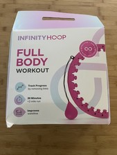 Infinity Hoop Weighted Fitness Hula Hoop – Pink – Full Body Workout – Used