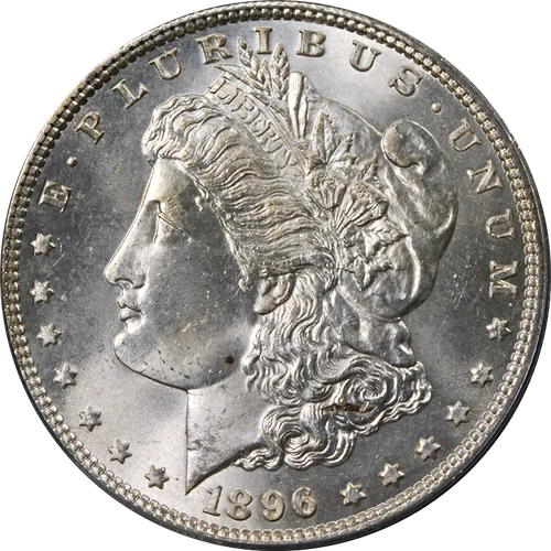 1896-P Morgan Silver Dollar PCGS MS65 - Toning, Nice!