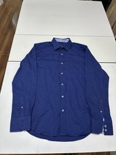 Robert Graham Coupe Classique Shirt Medium Blue Paisley Jacquard Button Up Luxe
