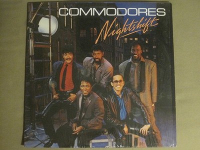 COMMODORES NIGHTSHIFT LP ORIG '85 MOTOWN SYNTH FUNK MODERN SOUL R&B VG+ SHRINK!
